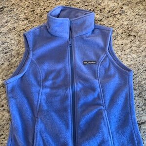 Columbia Soft Blue Sleeveless Fleece